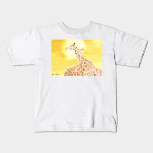 Daily Doodle 20- Entangled - Entangled Giraffes Kids T-Shirt